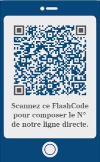 FlashCode pour composer la ligne directe du Cabinet Bariseel-Lecocq & Associés - Avocats pénalistes - Paris
